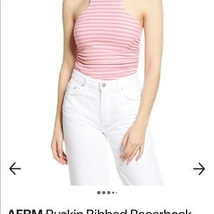 AFRM Halter Top with Side Rouching